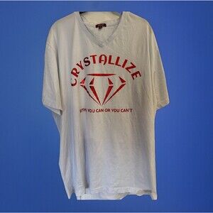 BIG & TALL “Crystalize Either You Can Or You Can’t” TShirt 4XL GUC